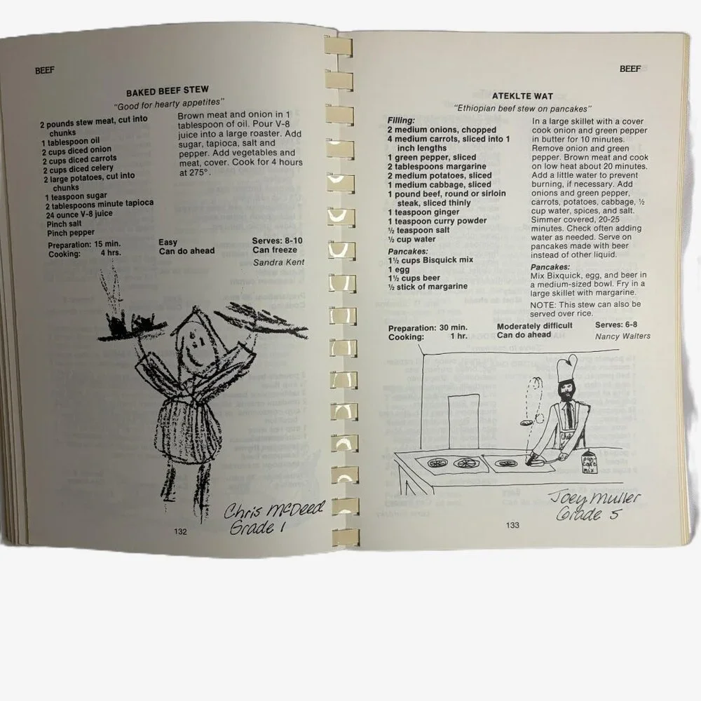 Vintage 1984 Culinary Arts & Crafts Cookbook Park Maitland School 1st Ed Florida